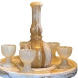 Alabaster liqueur service