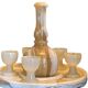 Alabaster liqueur service