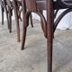 Set of 4 Vintage Bentwood Dining Chair: Mid-Century Thonet Style Armchair