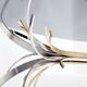 Maria Pergay steel and brass dining table Gerbe 1970