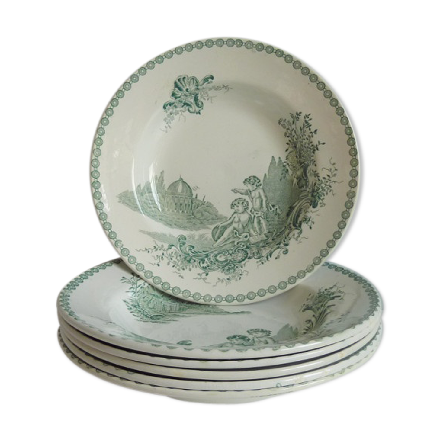 6 Trianon St Amand hollow plates