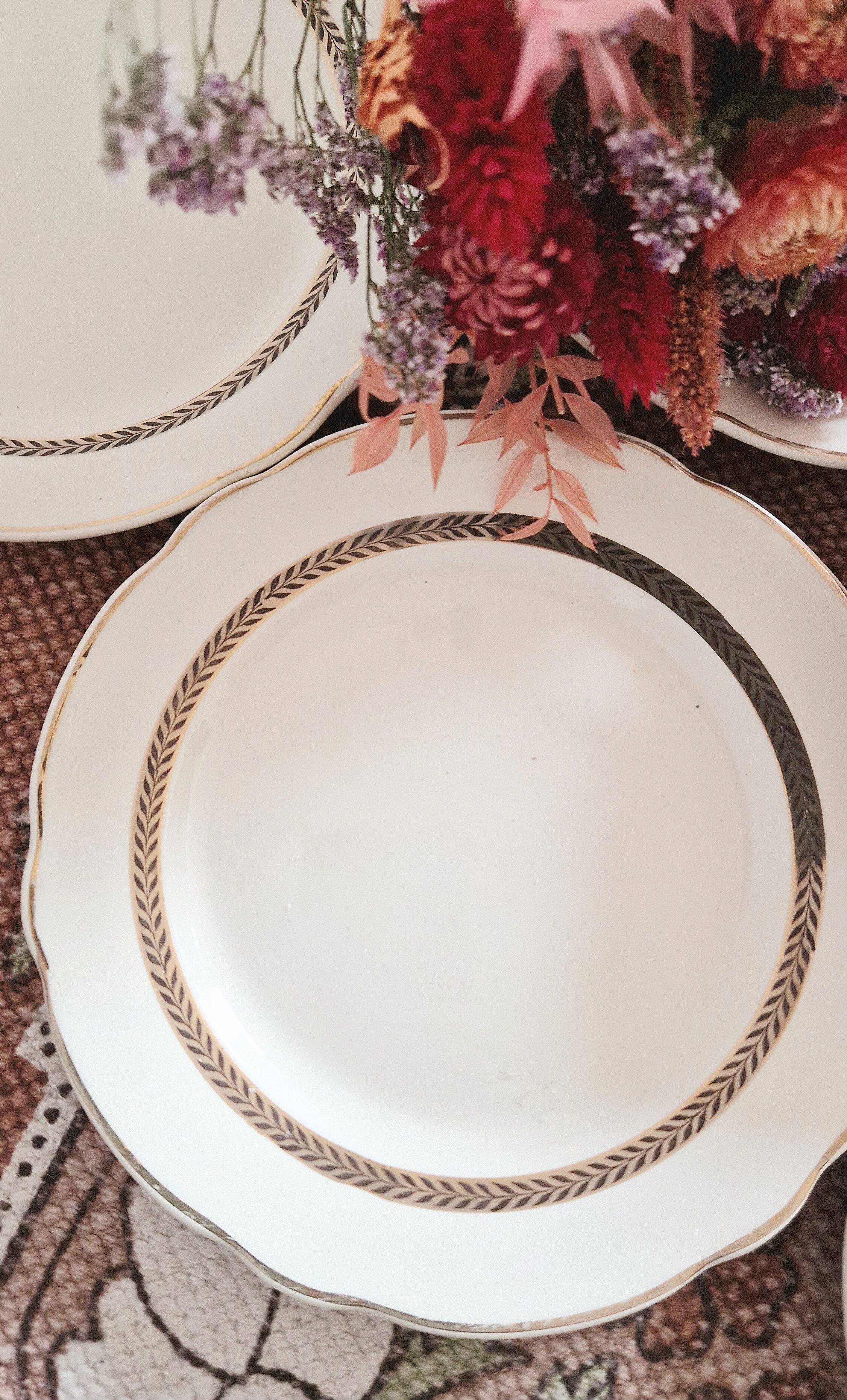 Set of 10 dessert plates Digoin Sarreguemines