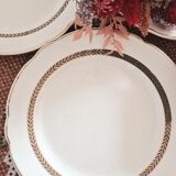 Set of 10 dessert plates Digoin Sarreguemines