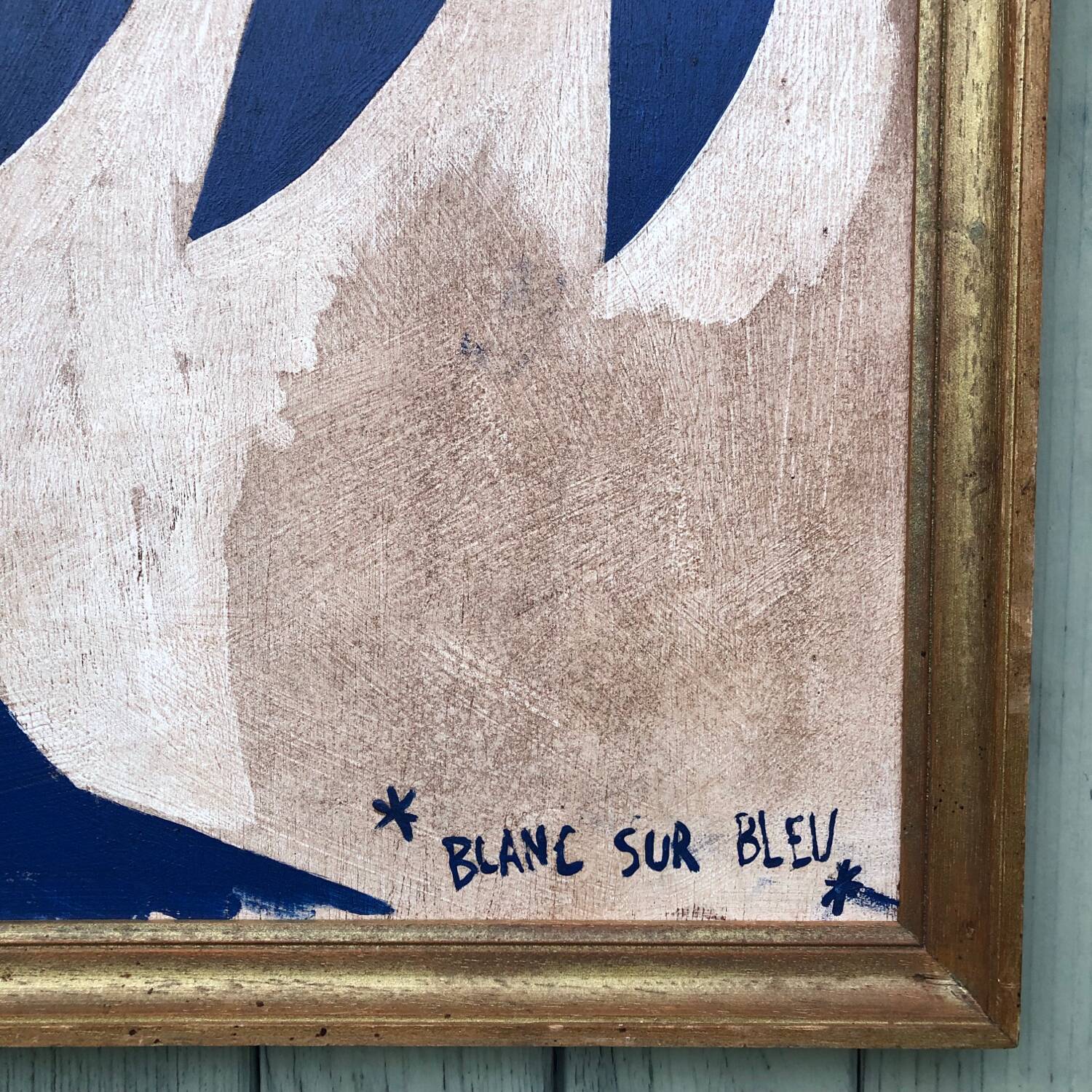 Abstract painting on panel