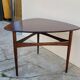 1960s Scandinavian tripod coffee table in teak