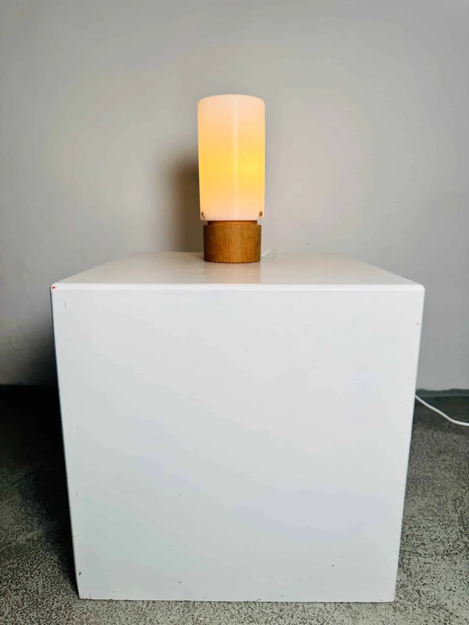 Model 115 Cylindrical Table Lamp By Uno & Östen Kristiansson For Luxus, Sweden, 1960S