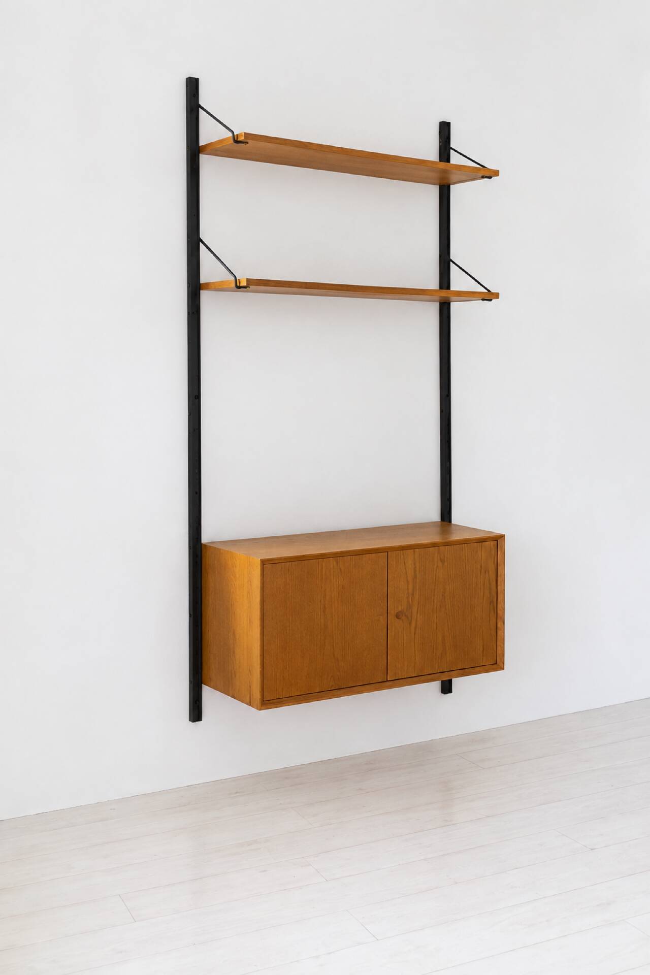 Wall shelf wood and metal