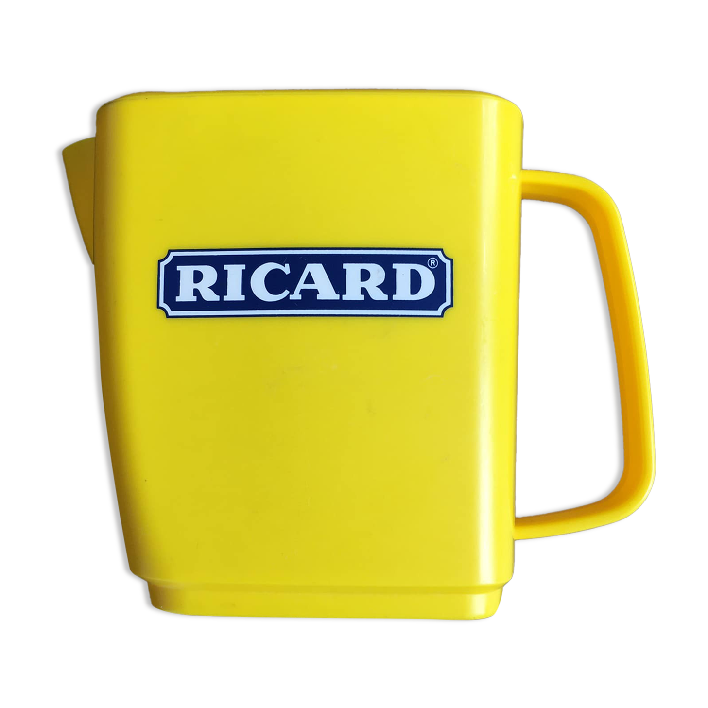 Yellow plastic pitcher from the famous Ricard brand