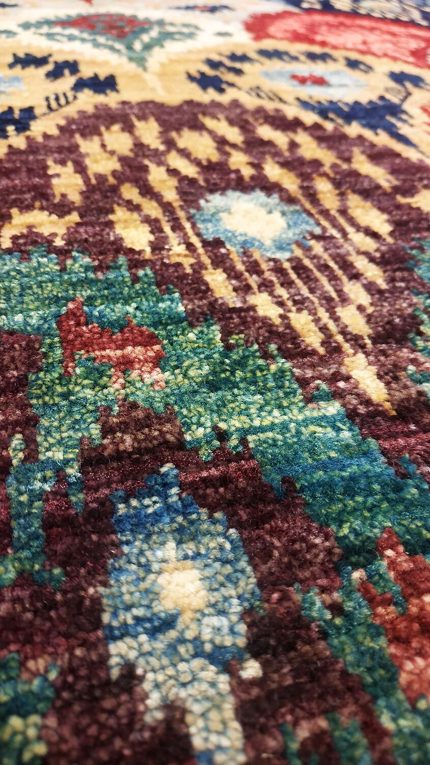 Carpet "peacock" living room