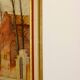 Oil painting on Swedish canvas from the mid-1940s "Street" by Sven Bertil Berg – Vintage and framed.