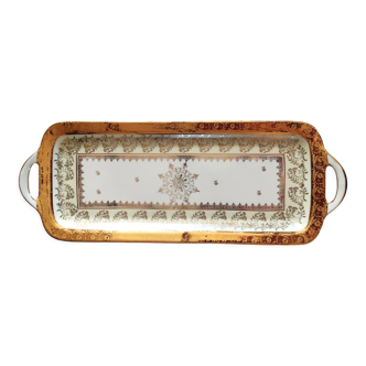 Rectangular porcelain cake dish B and C / Limoges