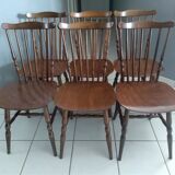 Suite of 6 chairs by Baumann model Tacoma 1970s