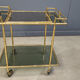 Vintage brass faux bamboo trolley, 1960s