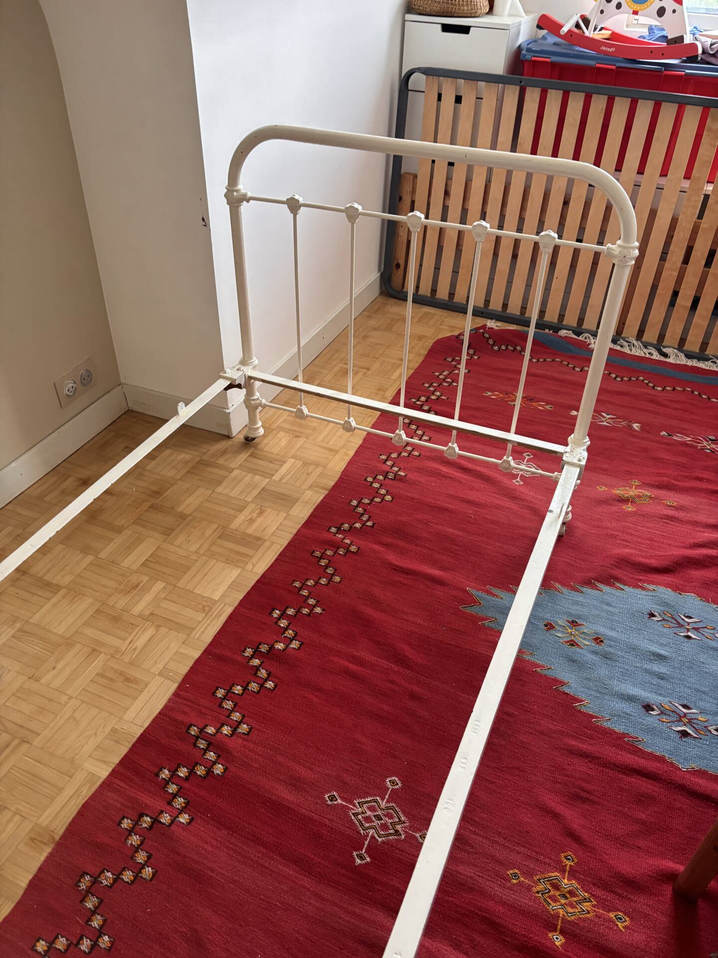Wrought iron bed