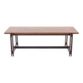 Rectangular teak coffee table, 1960s