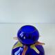 Art vase in blown glass by Jiří Šuhájek – Cobalt blue and applications a