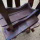 Dutch brutalist solid oak dining chairs, 1970s, set of 4