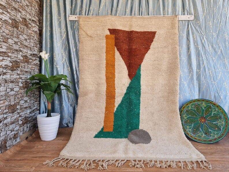 Traditional handmade Berber rug size 200 x 300 cm
