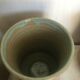 Jug and its vintage stoneware glasses
