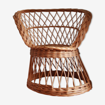 Children's armchair rattan basket