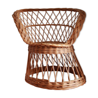 Children's armchair rattan basket