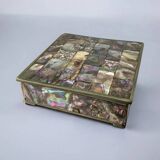 Abalone shell vanity box, alpaca & wood, Mexico, circa 1980