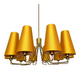 Large Brass Chandelier by Rupert Nikoll