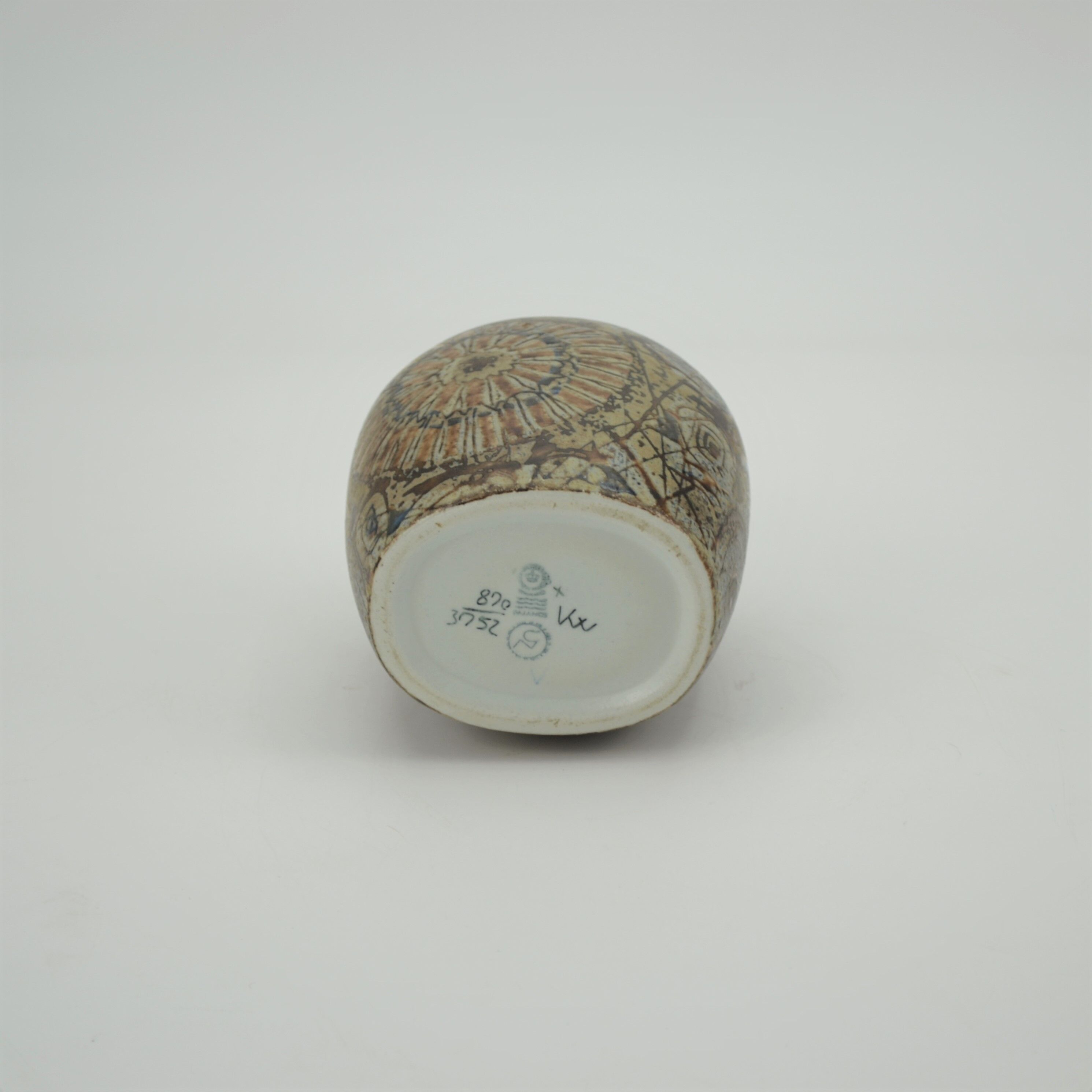 Earthenware vase from the Baca series by Nils Thorsson for Royal Copenhagen