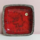 2x Vintage Fat Lava Schaal door Jan van Erp 1960's.