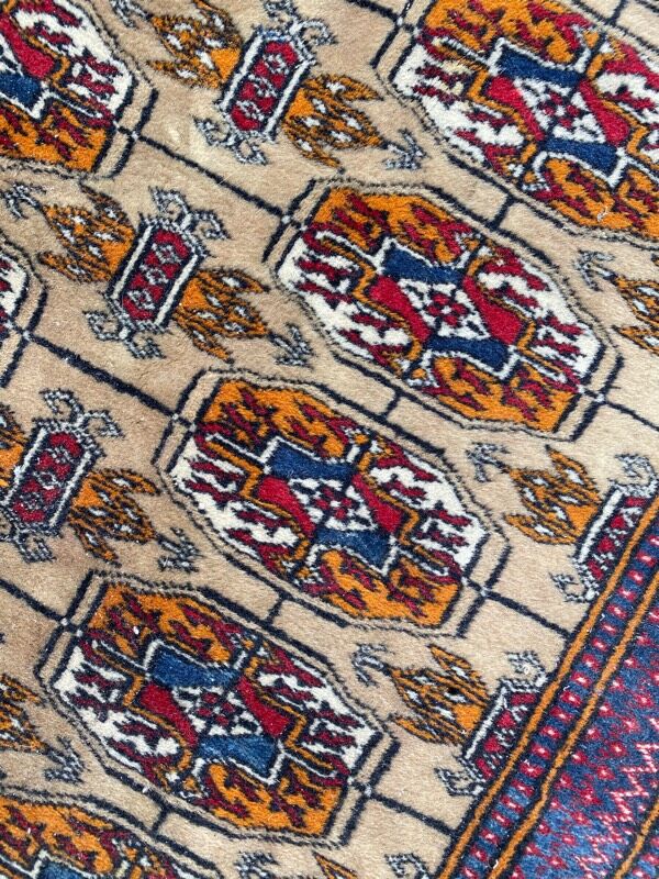 Tapis vintage Turkmen boukhara 98x162 cm