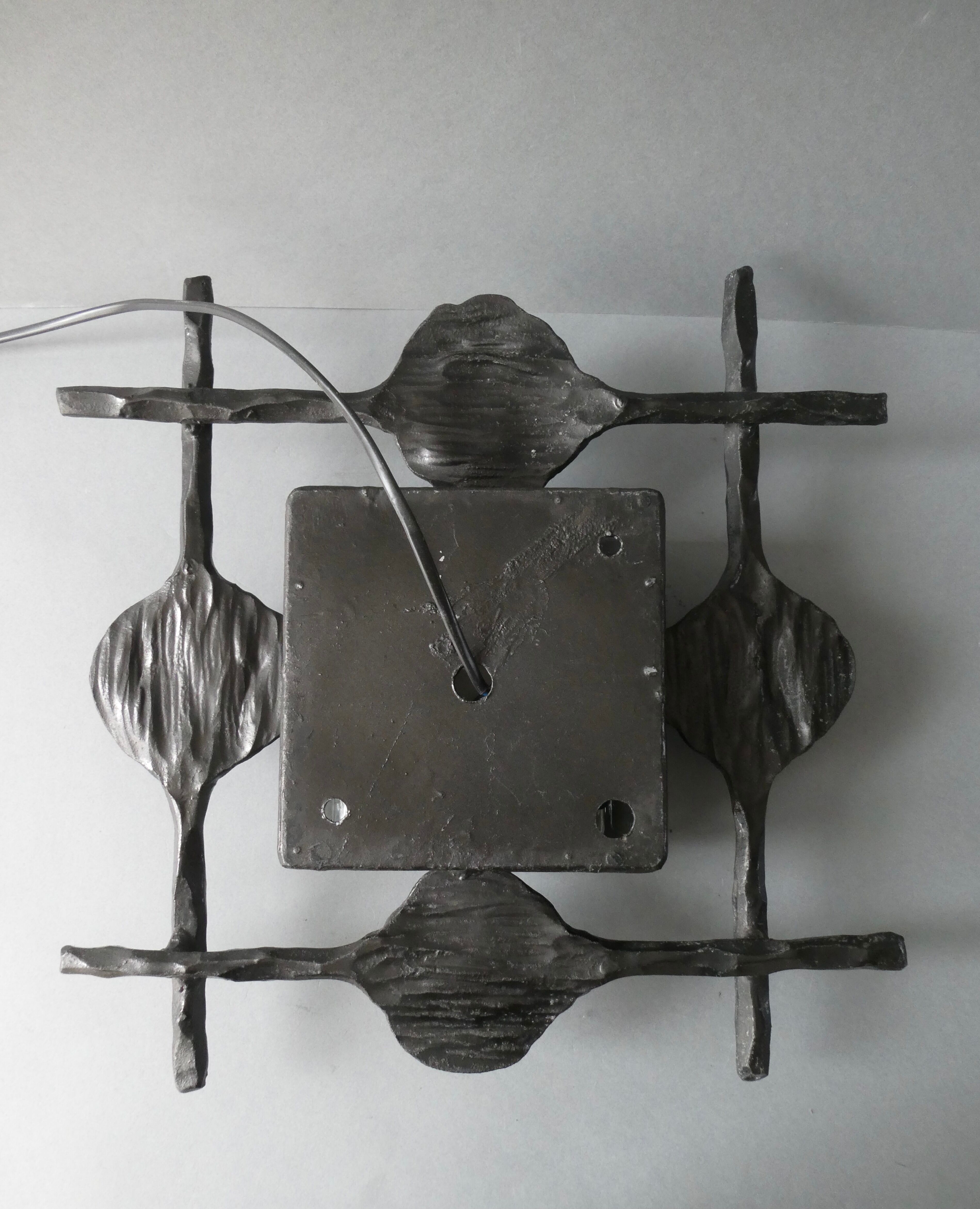 Swedish brutalist wall lamp by Tom Ahlström & Hans Ehrlich, 60s