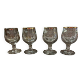 4 small dropper glasses