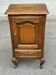 Table de chevet Louis XV en chêne 1970