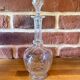 Chic vintage carafe in chiseled glass