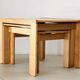 Tables gigognes en frêne modèle 777 par Afra & Tobia  Scarpa pour Cassina, Italie années 60