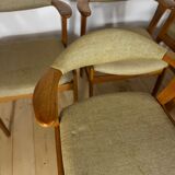 Set of 8 Erik Kirkegaard chairs for Høng Stolefabrik – vintage Scandinavian design