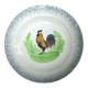 Art Nouveau dish 1908-1932 rooster decor