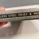 Six delicious stainless steel steak knives with bone handles, from Japan