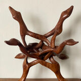 Modernist wooden sculpture