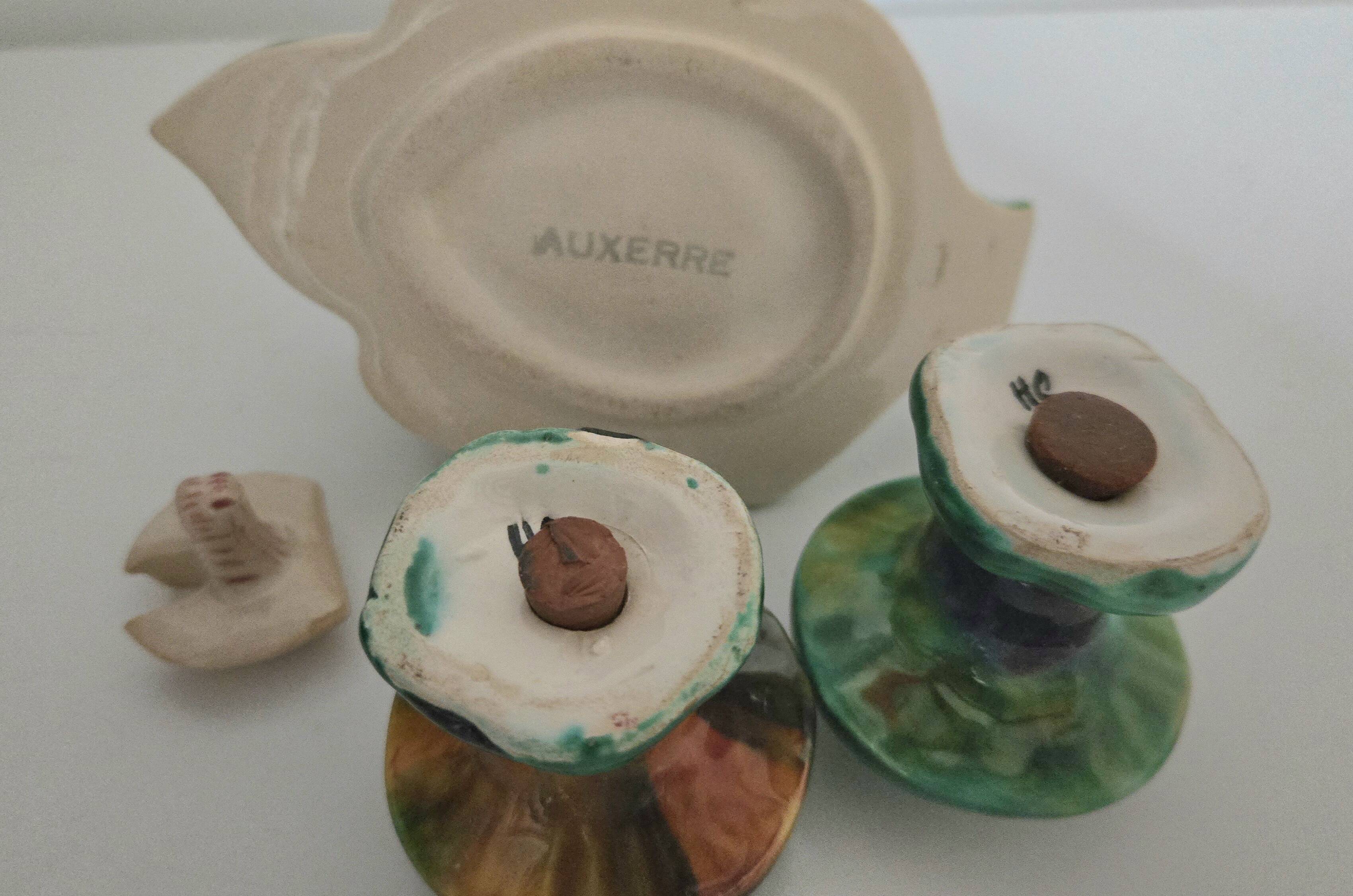 Mustard, pepper, and salt service