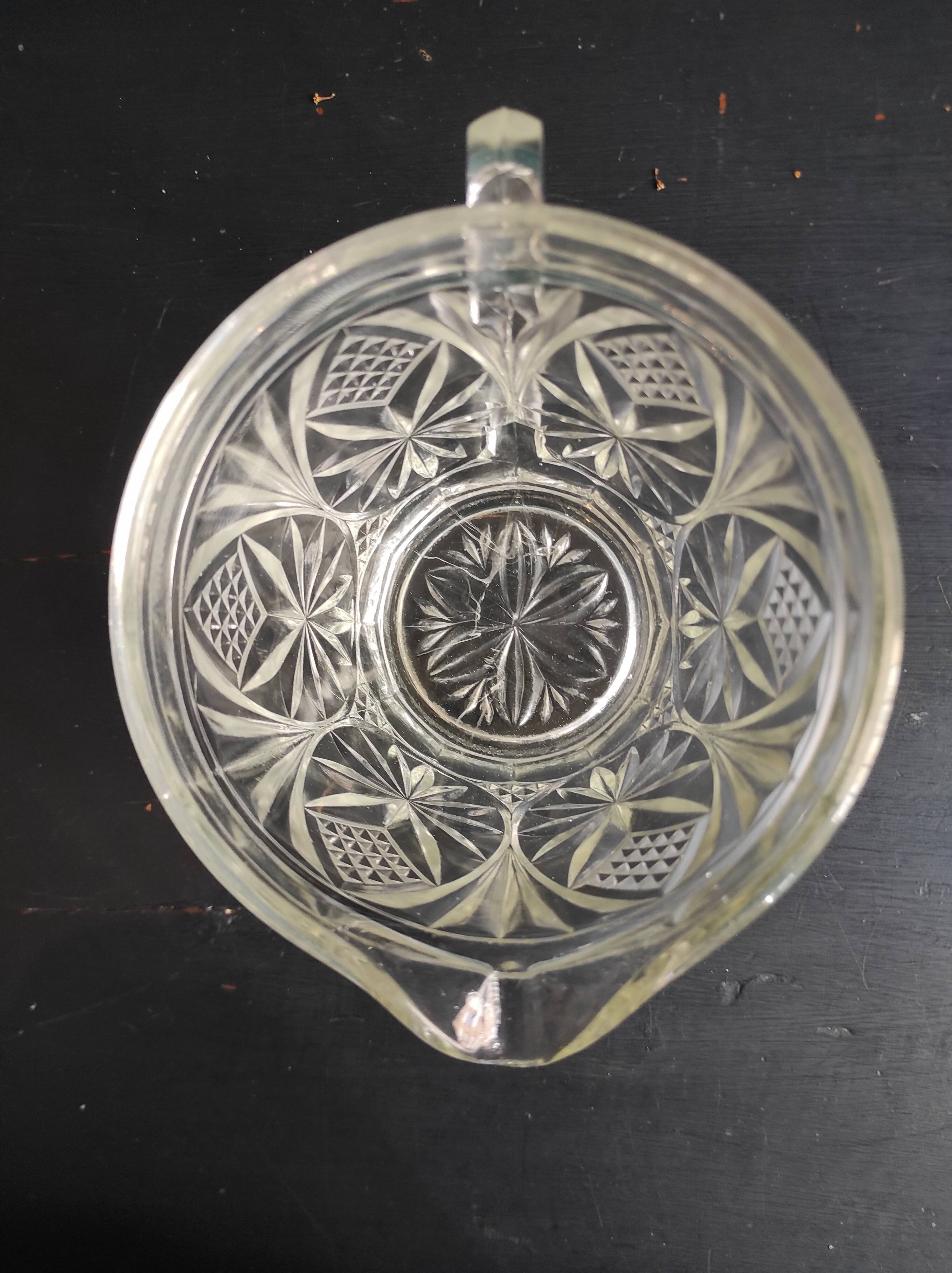 Vintage Belgian glass water jug, VSL