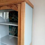 Armoire vitrine art deco vintage relookée