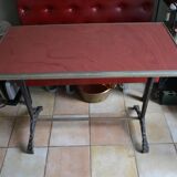 Red bistro table