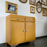 Low style Mado sideboard restyled yellow