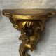 Pair of gilded wood wall consoles