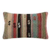 Vintage kilim cushion cover 28x51 cm