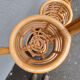 old vintage rattan plant screen