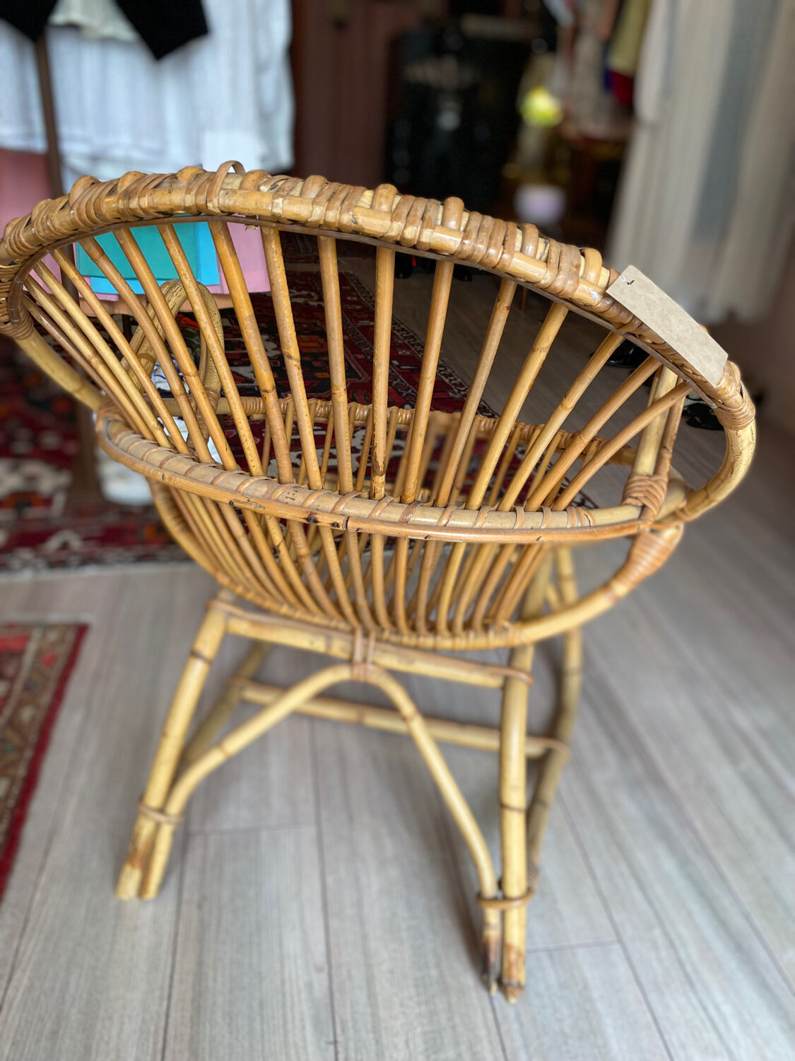 Rattan armchair
