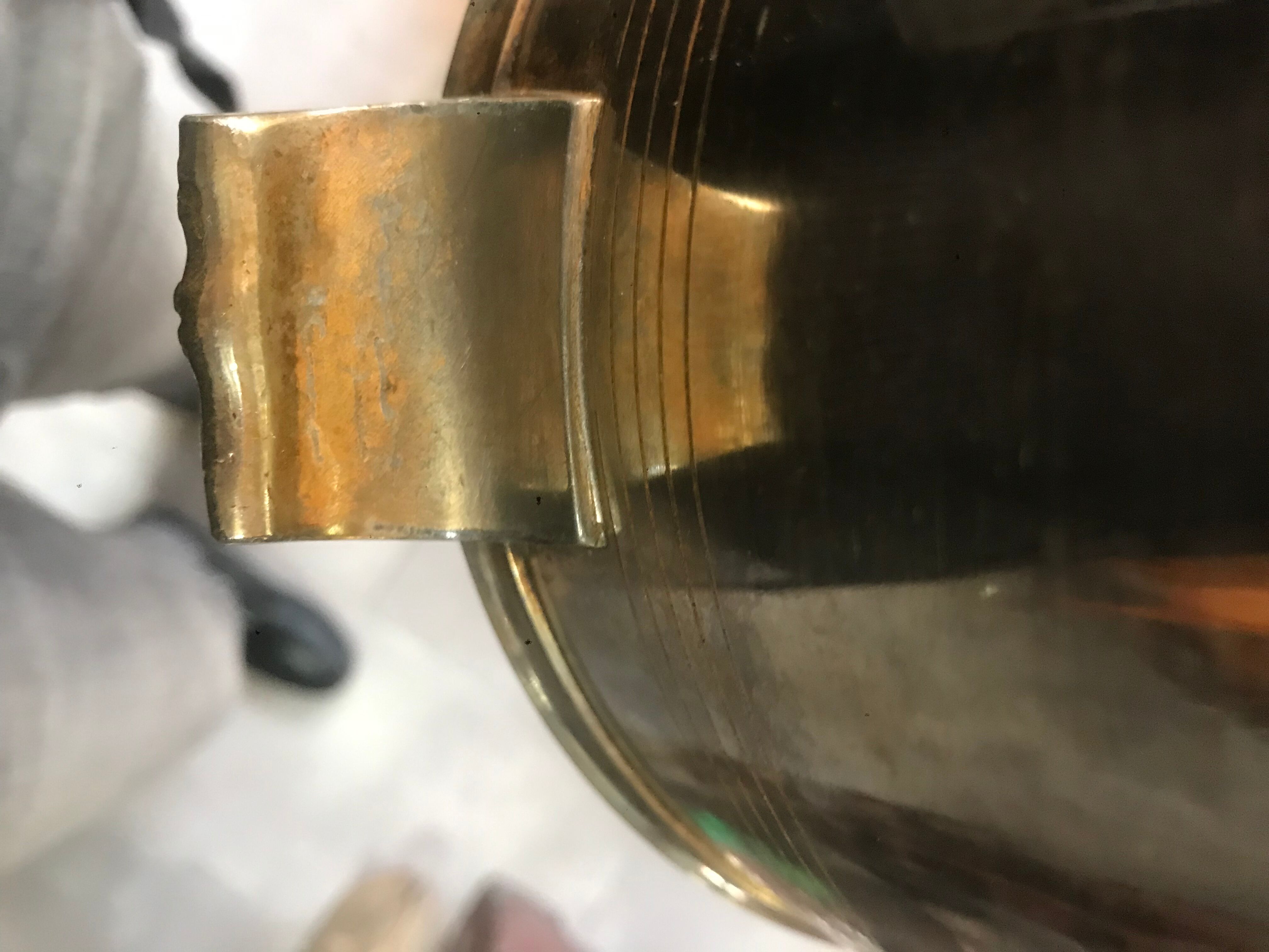 Silver metal champagne bucket