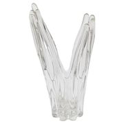 Vase de Murano - Sculpture en verre clair - Soufflé à la main
